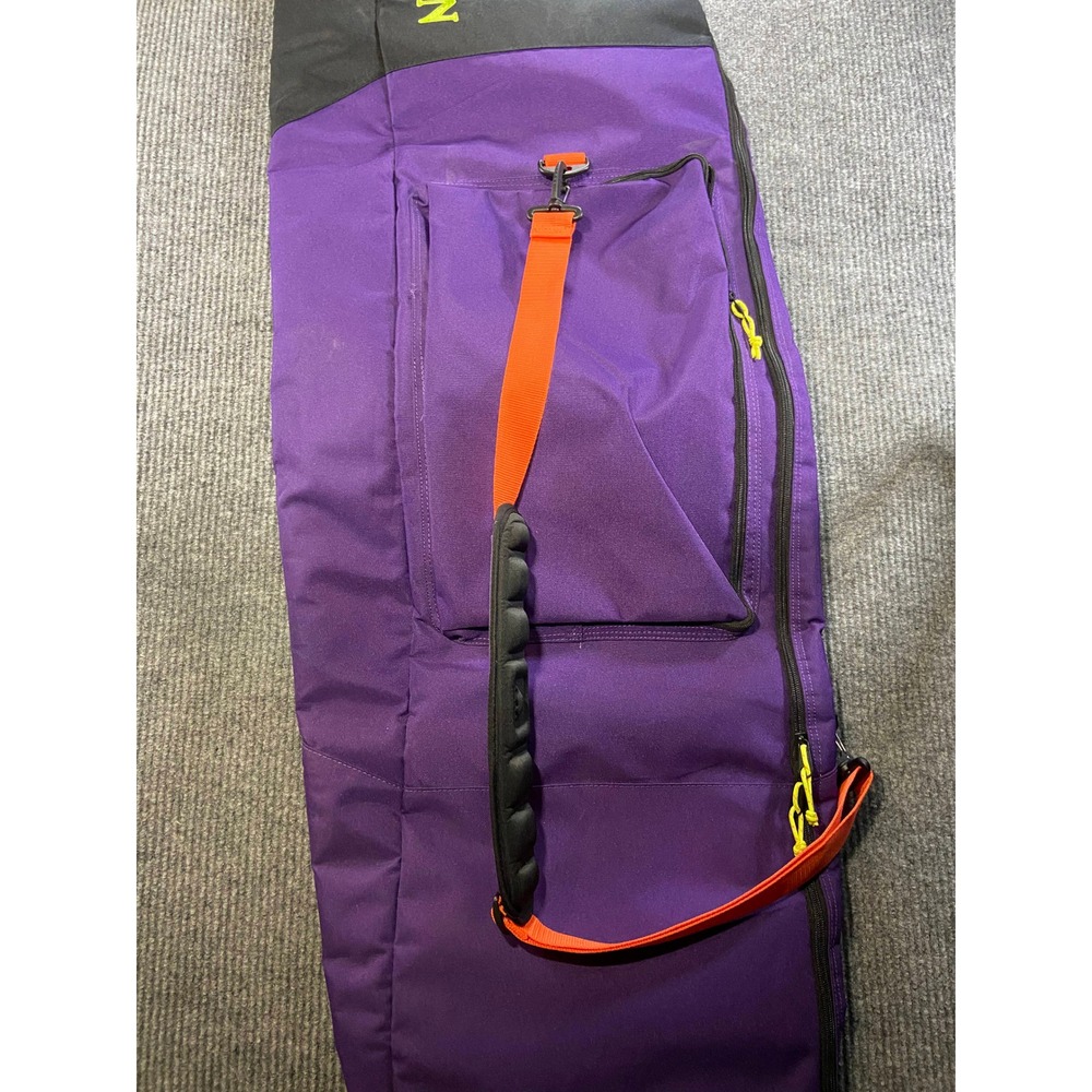 Burton Padded Snowboard Bag Purple Black Orange Travel Carry Case - Picture 2 of 4